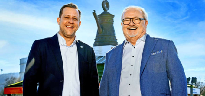 Unternehmer im persönlichen Austausch über eine Unternehmensnachfolge